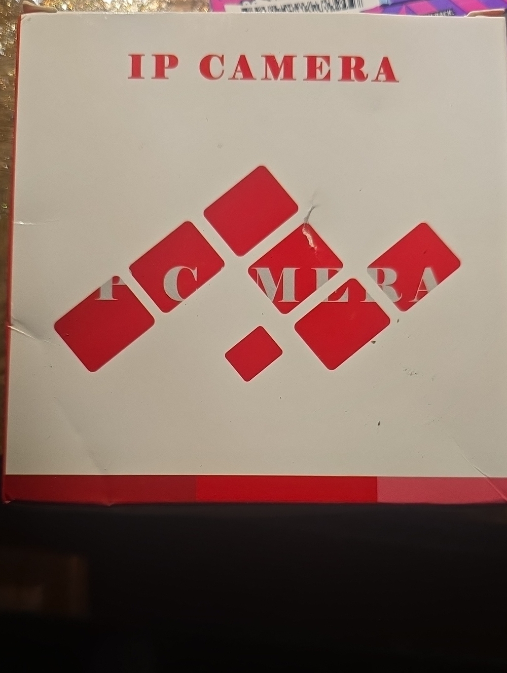 IP Camera Box - White and Red Packaging